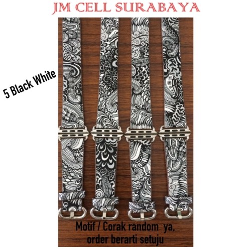 Tali Jam Tangan Strap Batik Untuk Apple Watch 38mm 40mm 42mm 44mm