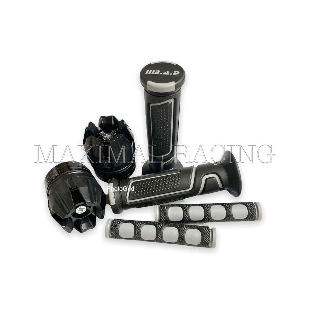 Paket variasi motor 3in1 Handgrip BAD Robot Jalu As Naga Karet Handle bisa untuk semua jenis motor