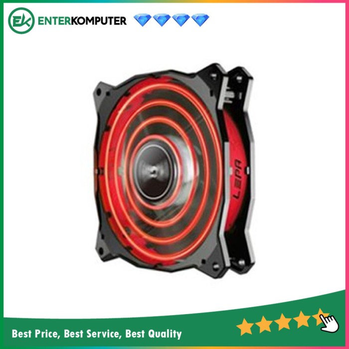 Coolerfan Enermax Lepa Chopper Advance - 12 CM Kaleidoscopic Lighting Effects Red - LPCPA12P-R