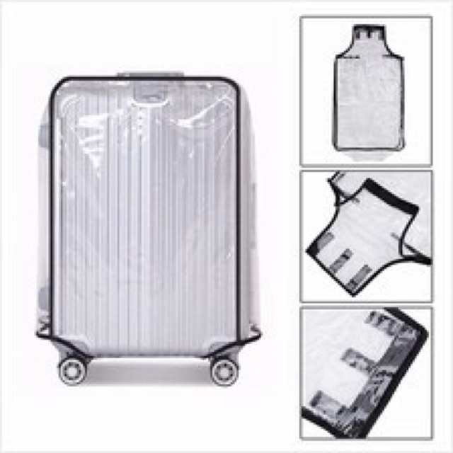 LUGGAGE COVER TRANSPARAN TAS PELINDUNG SARUNG KOPER ITO 20 INCH 20”