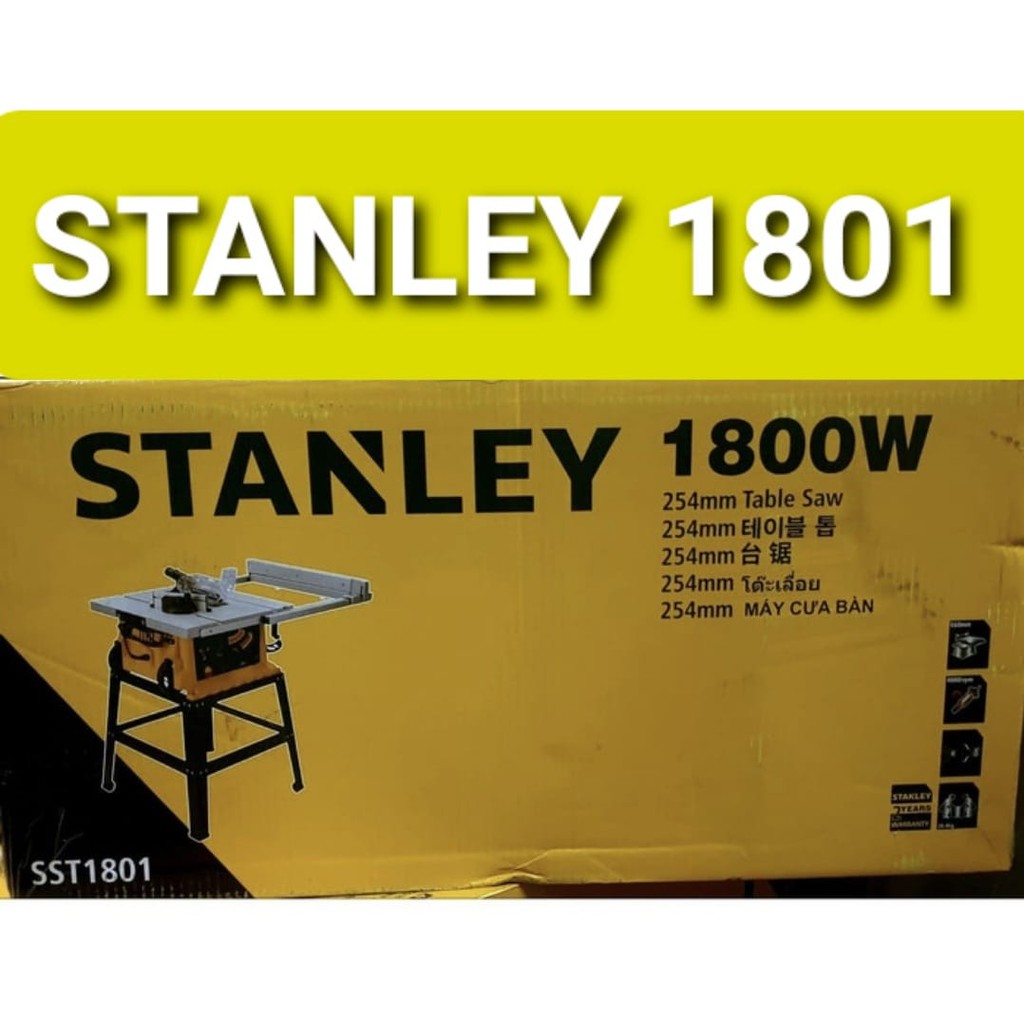 NEW STANLEY 1801 Table Saw 10 inch sst 1801 Stanley sst1801 Gergaji Kayu