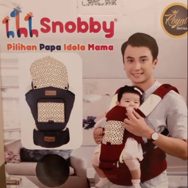 Snobby Gendongan Hipseat 4in1 - 9 Posisi Royal Series NAVY preloved