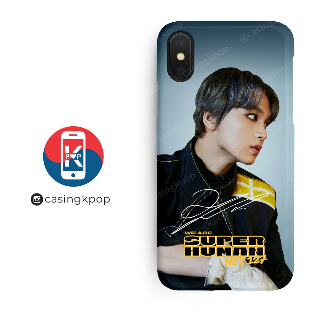 CASEME CASING HP KPOP XIAOMI/OPPO/VIVO/SAMSUNG/iPHONE SUPER HUMAN NCT HAECHAN