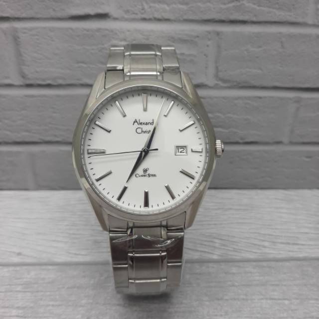 ALEXANDRE CHRISTIE AC 8554 MD ORIGINAL ( SILVER WHITE DIAL )