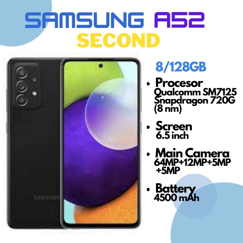 Samsung A52 Second 8GB/128GB Fullset
