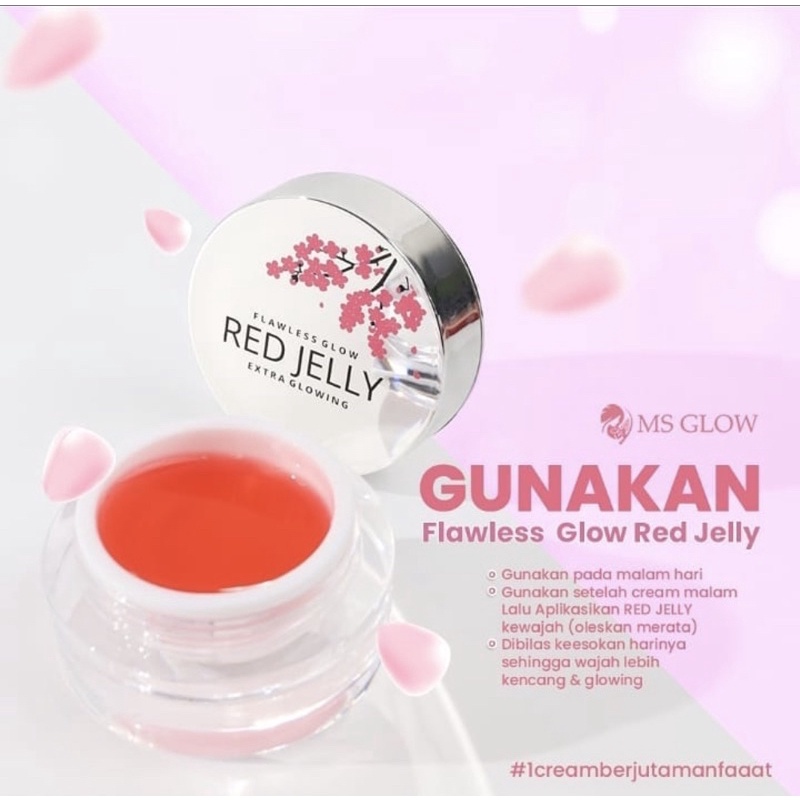 RED JELLY MS GLOW ORIGINAL 1 cream berjuta manfaat