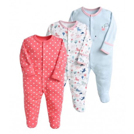 SLEEPSUIT Mamas Papas 3in1 PREMIUM QUALITY Sleepsuit Bayi Pajamas Tutup Kaki Baju Tidur Bayi Jumpsuit Mama Papa Baju Bayi Katun Halus Lengan Panjang Kaki Panjang Romper Panjang Ballerina Dino City Cars Shabby