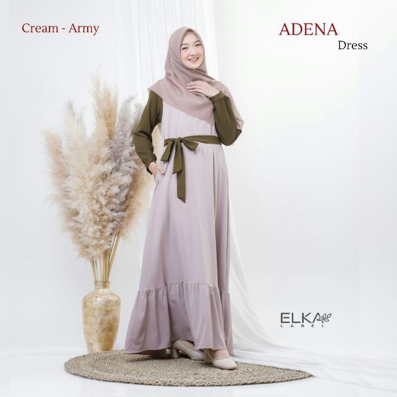 [ELKA LABEL] GAMIS ADENA DRESS READY STOCK