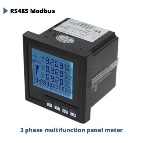 Multifunction Current Meter 3 Phase Electric Current Voltage Frequency Power Energy Meter RS485