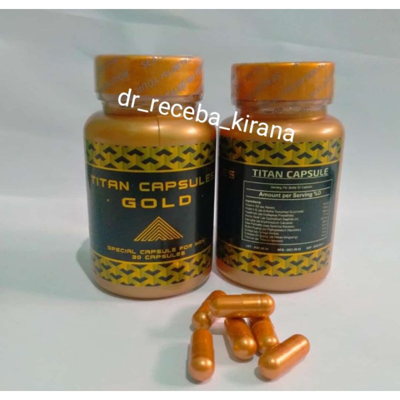 titan gold capsule asli 100% original