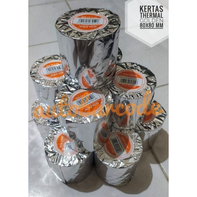 Golden 80X80 Kertas Thermal Kasir Printer 80MM Desktop Cafe Minimarket Resto Nota Kwitansi 79X80
