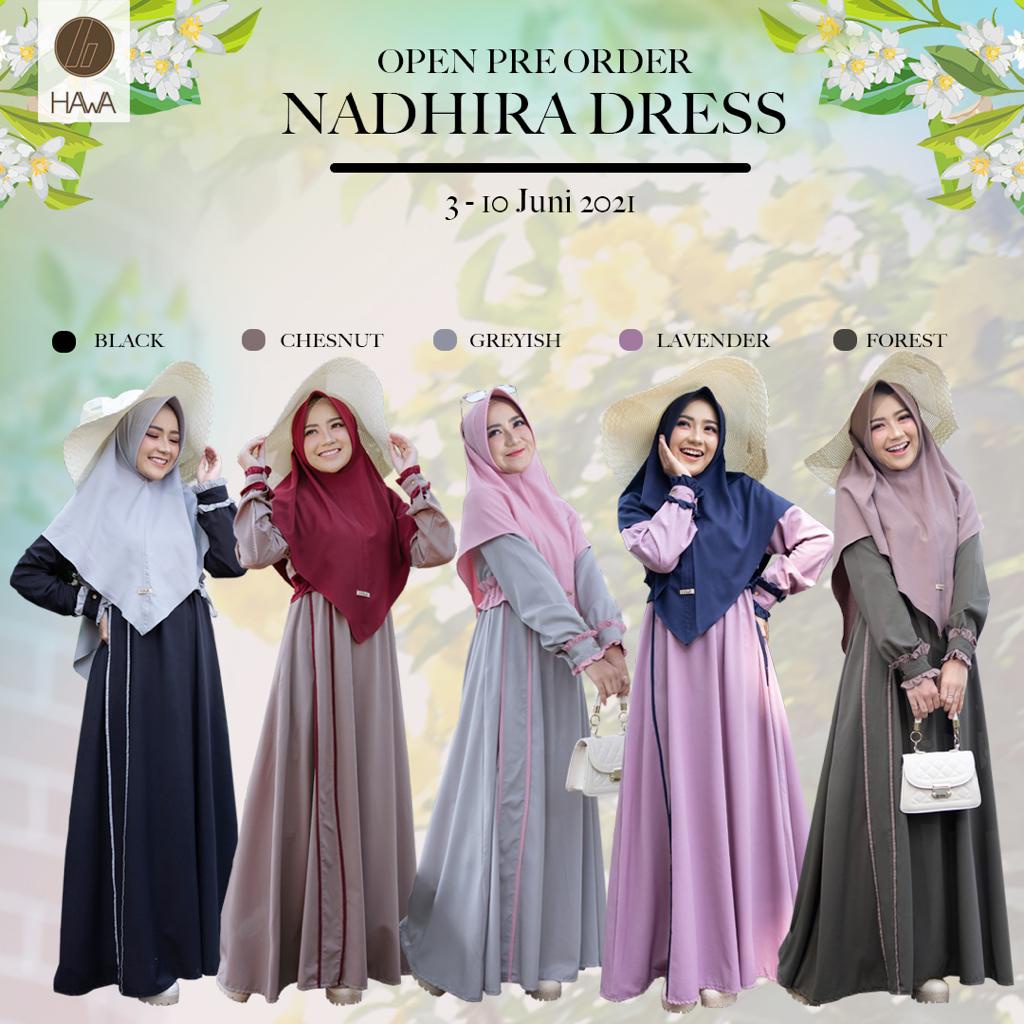 Gamis Nadhira Set Dress original by Hawa