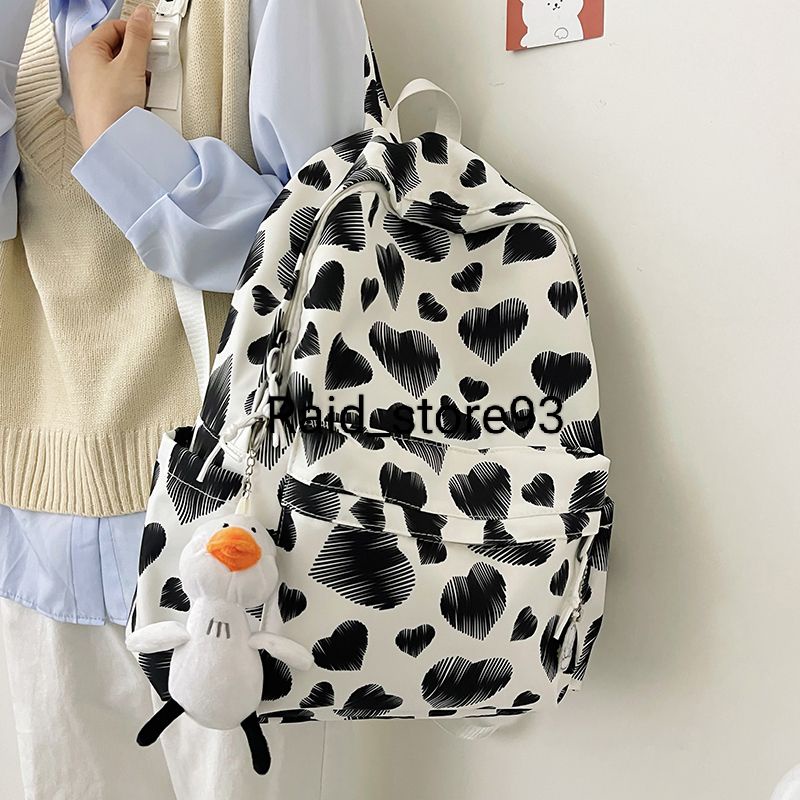 Tas ransel sekolah love/Tas sekolah perempuan motif