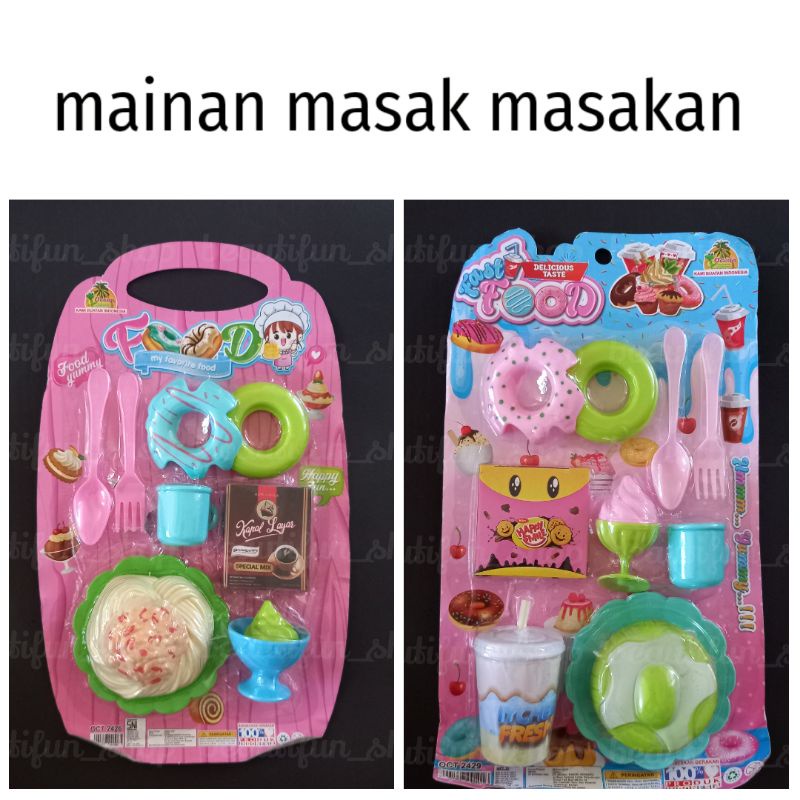 Mainan donat donatan | mainan perlengkapan masak masakan | mainan food set | mainan donat jco dunkin