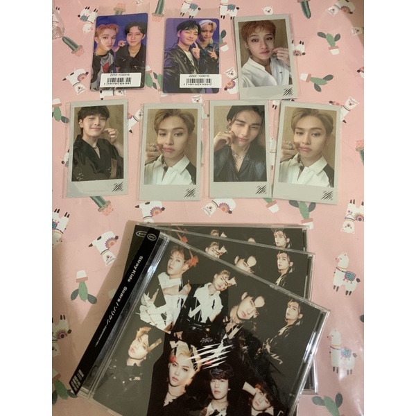 Straykids Scars Album FC, Photocard Hyunjin, Bangchan, I.N & Lee Know Unit Felix-I.N & Chan- Changbi