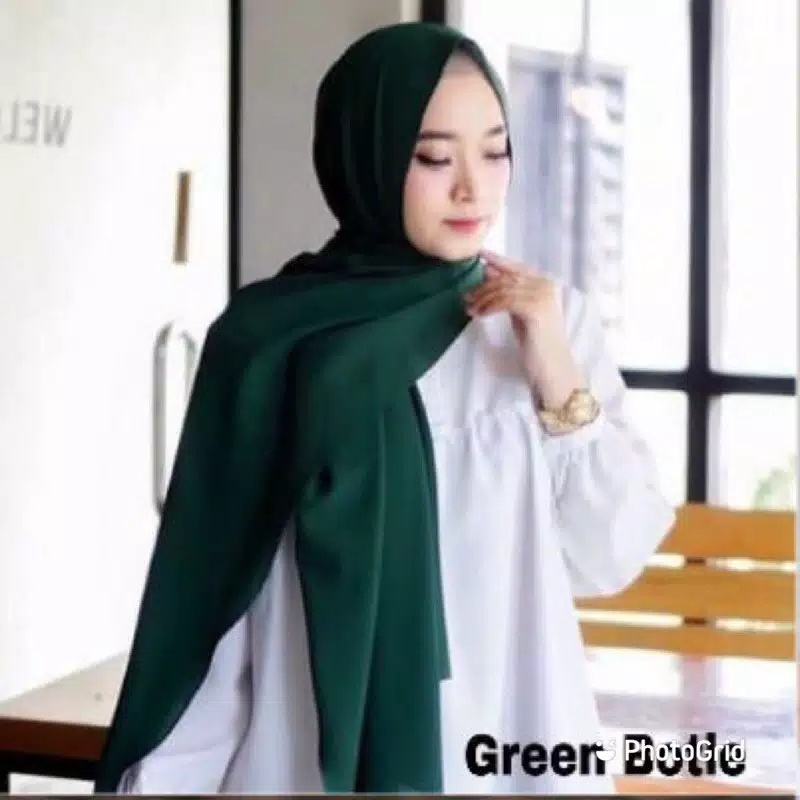 PASHMINA DIAMOND SABYAN PREMIUM UK180X75CM ITALIANO-Ijo botol