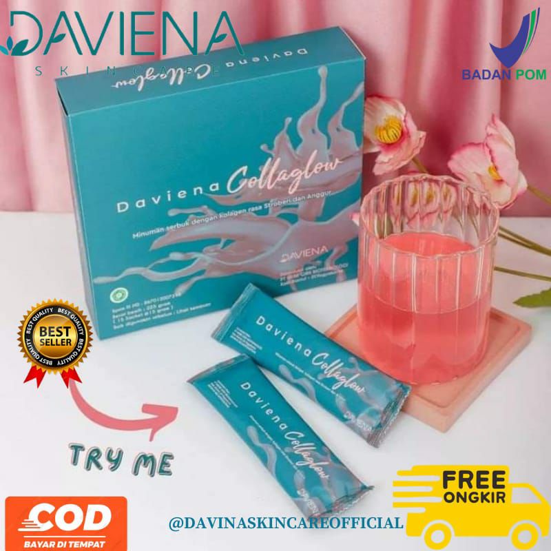collaglow daviena,collagen drink,daviena skincare