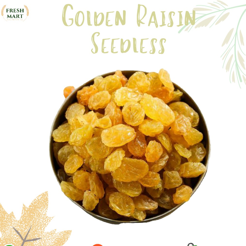 

Organic Seedless Golden Raisin Kismis 1kg