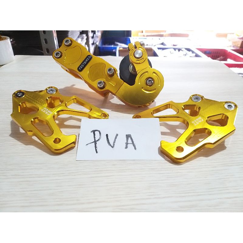 Stabilizer Rantai tensioner penahan rantai plus standhook motor vixion satria fu byson mega cbr dll