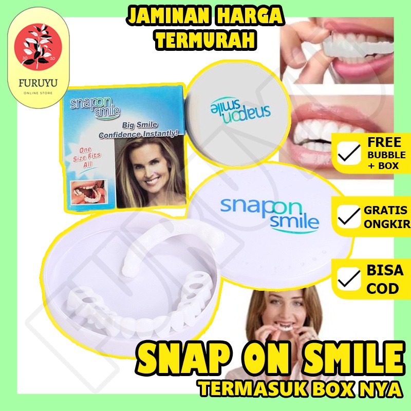 Veneer Vener Gigi Snap On Smile Authentic Perawatan Kesehatan Gigi Palsu Renggang Snapon Smile 1 Set 100% ORIGINAL