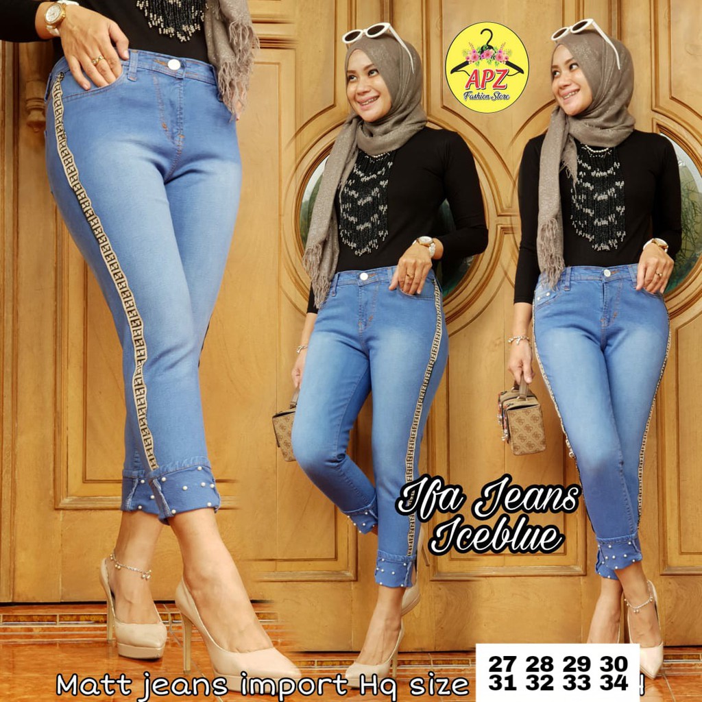 CELANA Ifa / CELANA PANJANG JEANS WANITA REMAJA KEKINIAN / CELANA JEANS TRENDY TERBARU