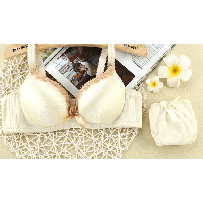 Bra Set Renda Salur YSS-246 Wanita Renda Salur Setelan Motif Modern Panties Mengatur Kenyamanan Lucu