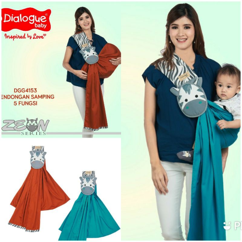 Dialogue gendongan samping baby 5 in1 zeon/summer/spring