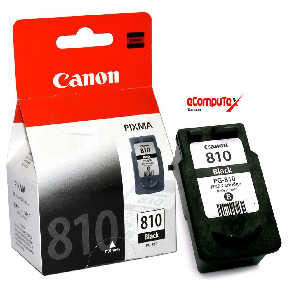 CARTRIDGE CANON PG-810 BLACK / CATRIDGE CANON PG810 HITAM ORIGINAL - RESMI