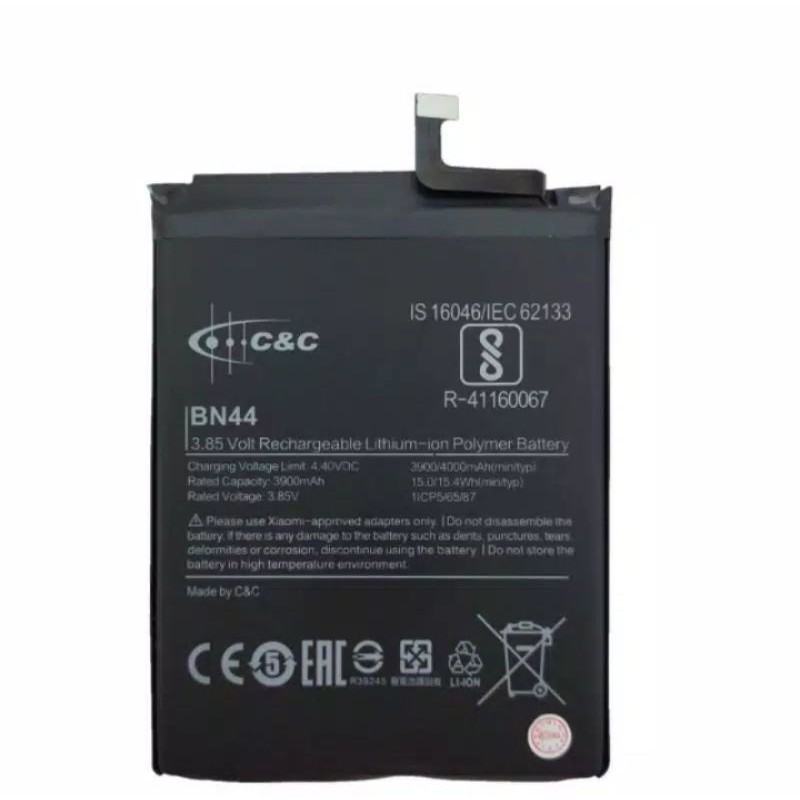 (TWS) Batre Battery Xiaomi Redmi 5 Plus BN44 merk C&amp;C