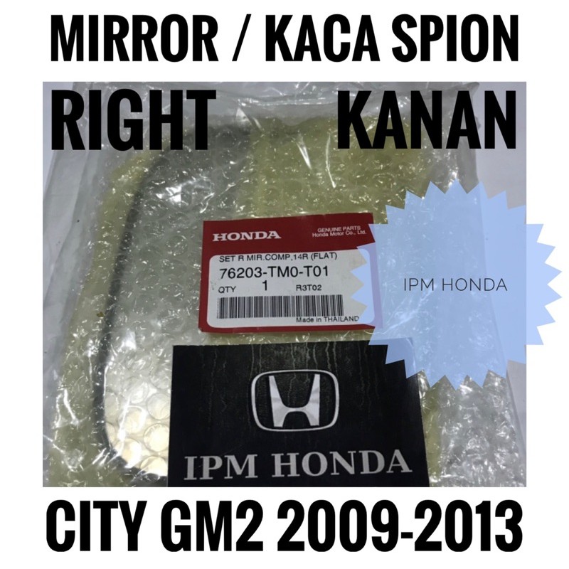 TM0 Original Mirror Kaca Spion Kanan / Kiri Honda City GM2 2009 2010 2011 2012 2013 76203 76253 TM0