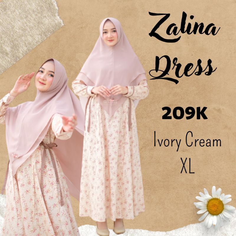 Gamis katun jepang zalina dress by attin