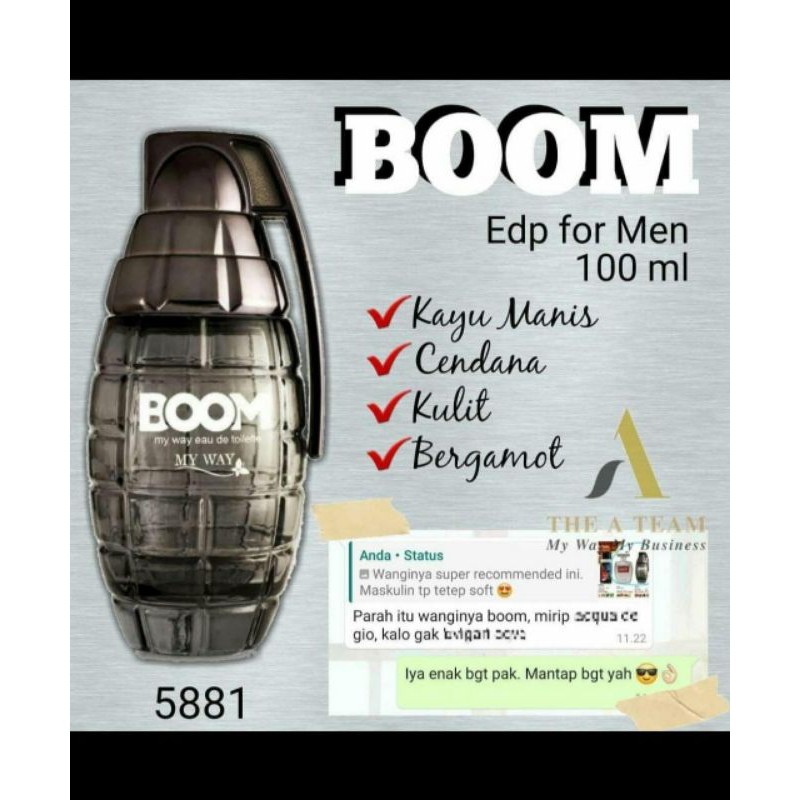 MY WAY parfum BOOM edt for men 100 ml