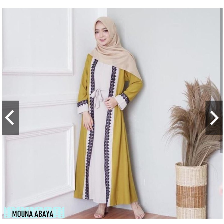DRESS MUSLIM - Mouna Abaya/rafanda dress