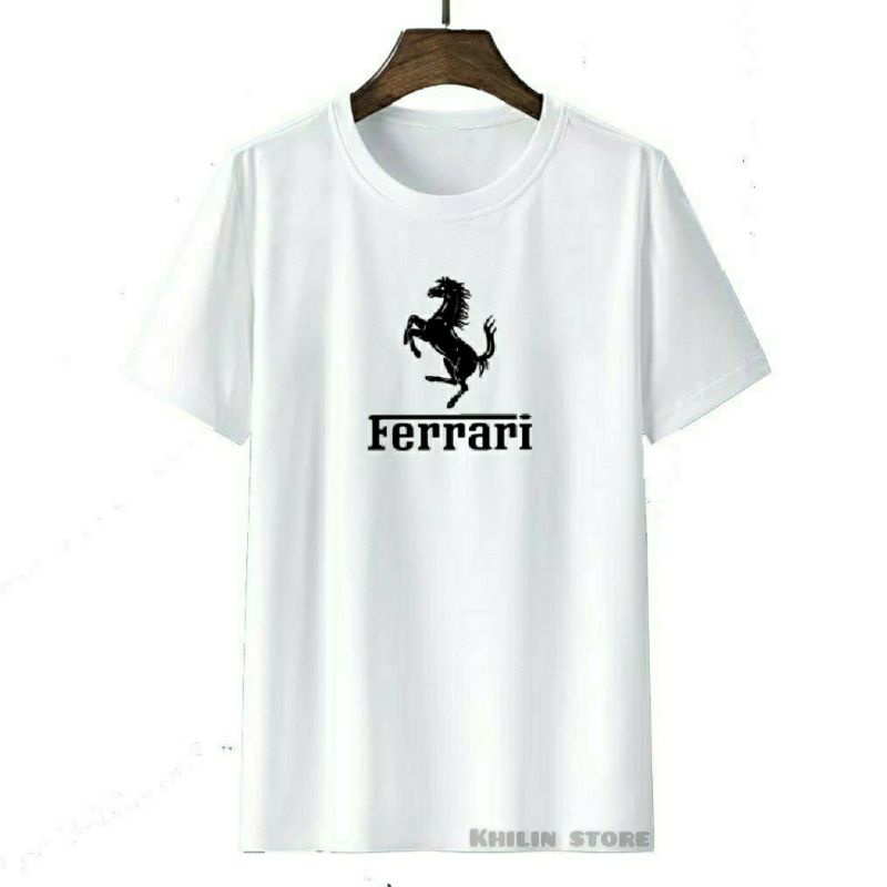 Kaos Pria Wanita Ferrari baju kaos pria wanita dewasa ferrari kaos lengan pendek kaos oblong pria wanita dewasa ferrari cotton combed