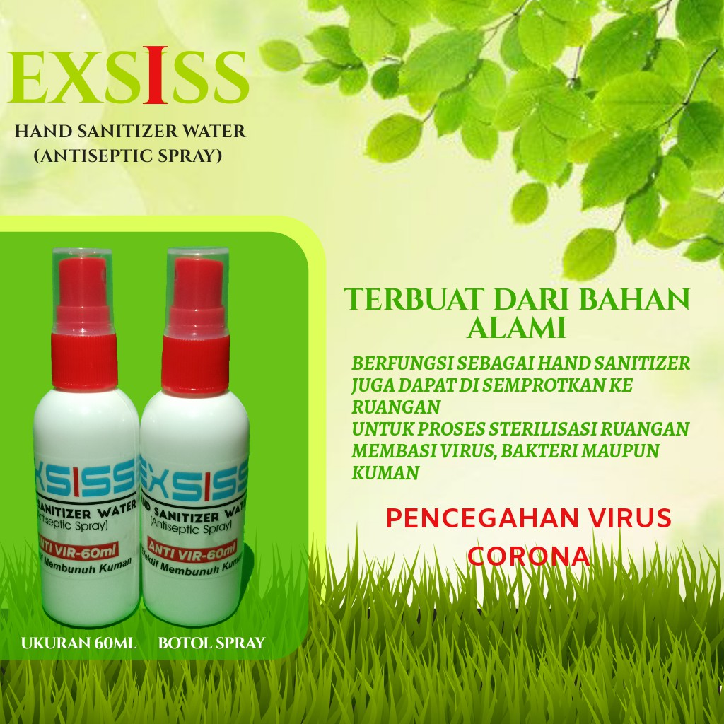 Hand Sanitizer spray sama dengan medika Standart WHO