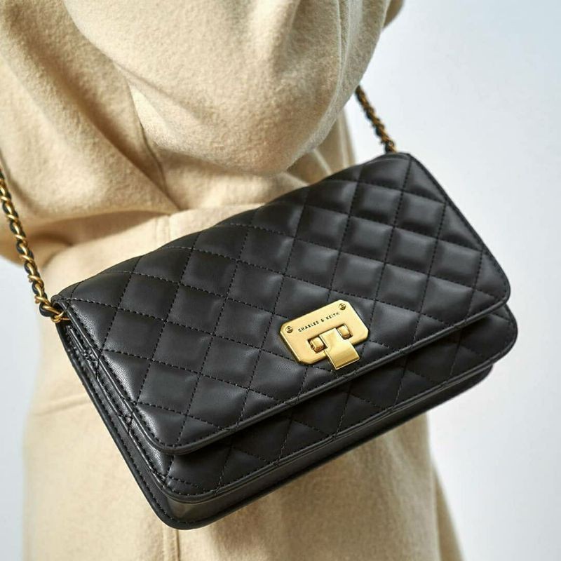 10.10 SALE | CK Quilted Flip-lock Clutch