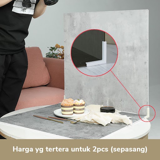 Kaki L Siku Hardboard | Penyangga Alas Foto Hardboard