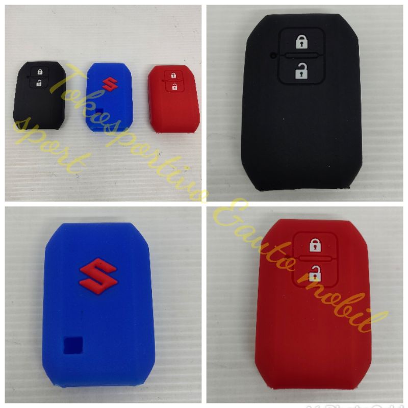 sarung casing silikon Remote kunci mobil Suzuki all new Ertiga 2018-2021 XL7 NEW Baleno kondom karet kunci mobil