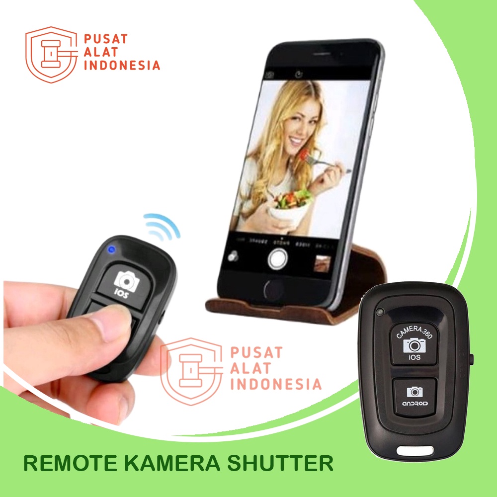 REMOTE BLUETOOTH KAMERA HP ANDROID IOS HANDPHONE SELFIE CAMERA FOTO SHUTTER U182