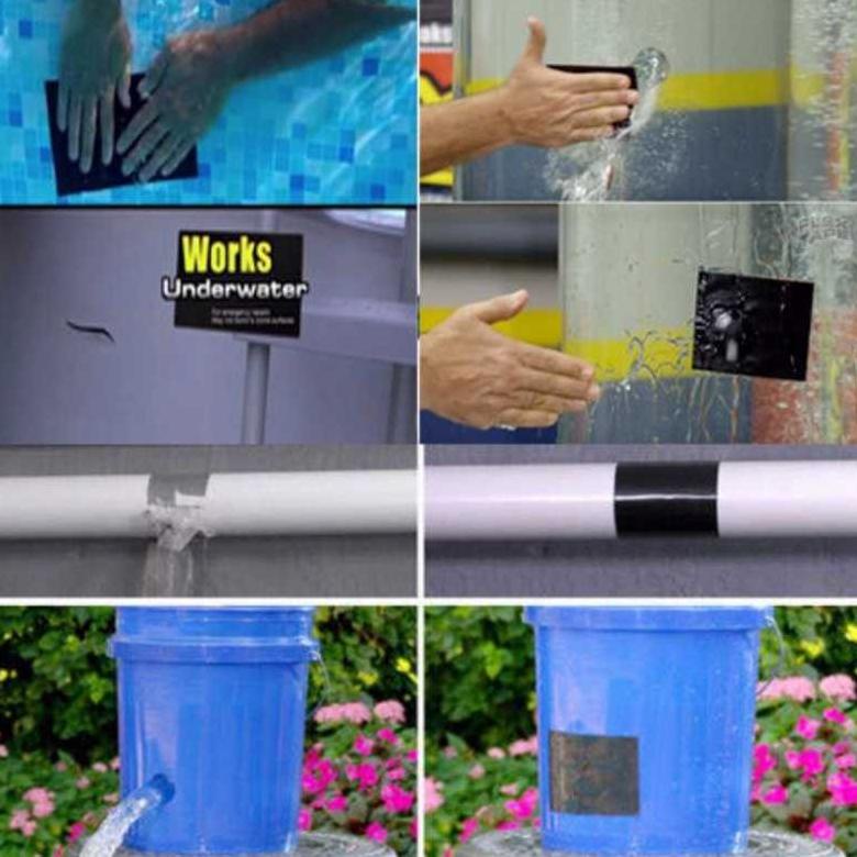 [PRODUK J99R8] Lakban Anti Bocor Waterproof Lakban Lem Penambal Kebocoran Pipa Bak Mandi Keran Super