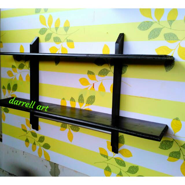 REALPIC Rak  dinding  minimalis  ukuran P 90cm L15cm T45cm Shopee  Indonesia