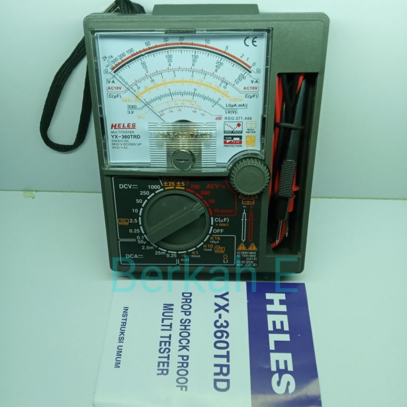 Multitester Multimeter Avometer Analog HELES YX-360TRD