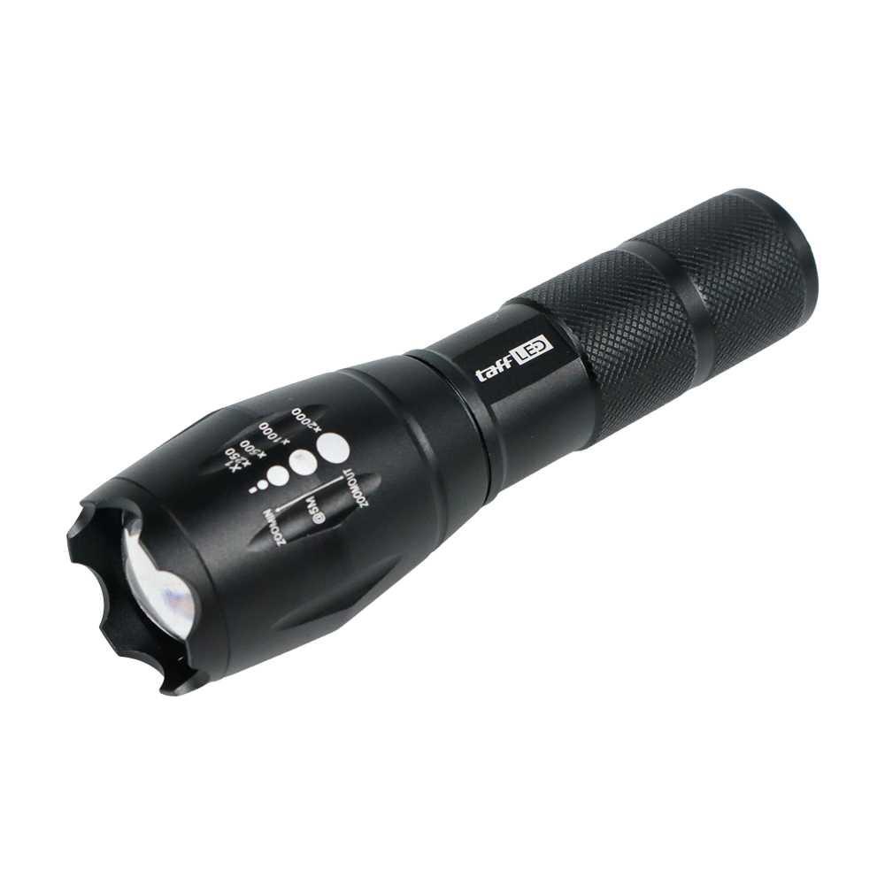 TaffLED Senter LED Murah Outdoor USB Rechargable XML-T6 10000 Lumens - E18u