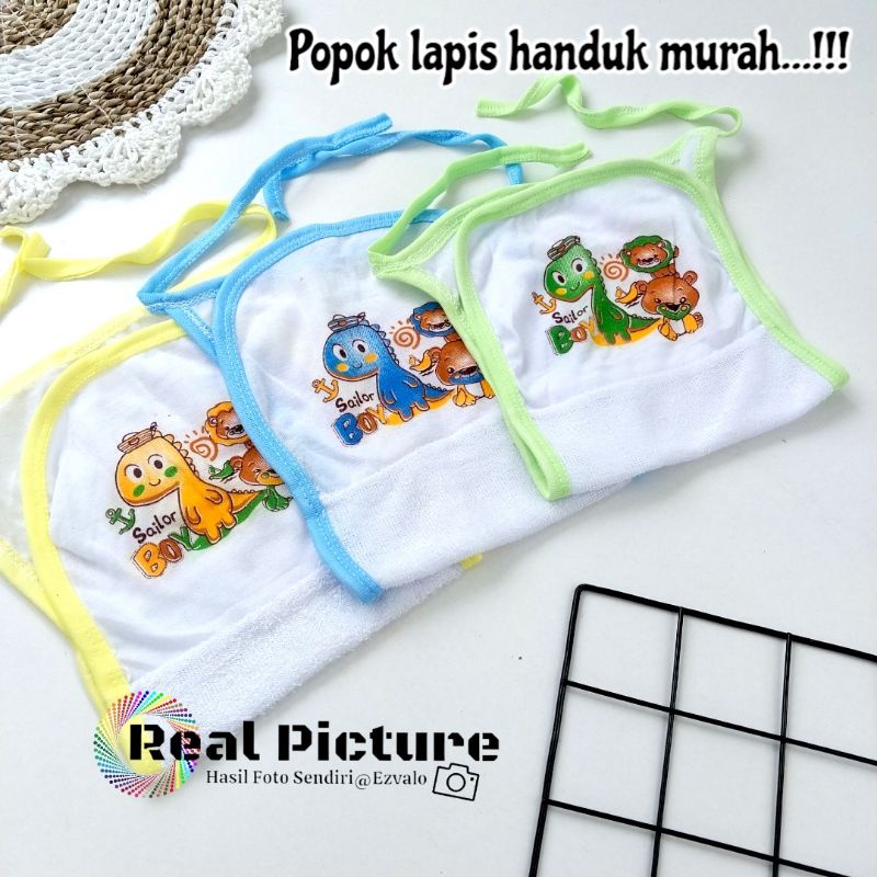 12 pcs popok lapis handuk ukuran besar motif dino