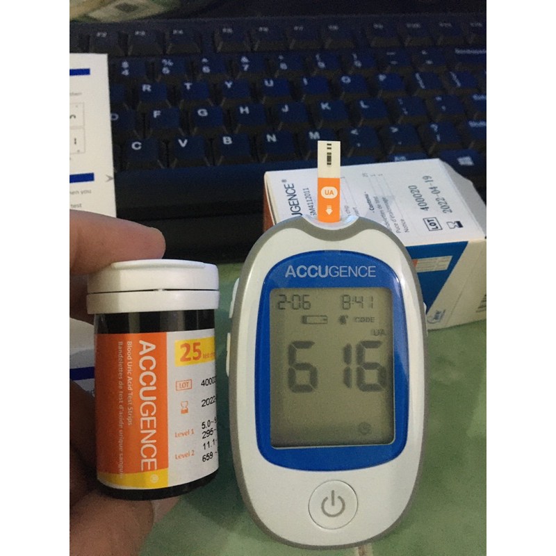 Accugence Alat Cek Darah 4in1 Gula Kolesterol Asam Urat Keton dalam 1 Alat 4 in 1