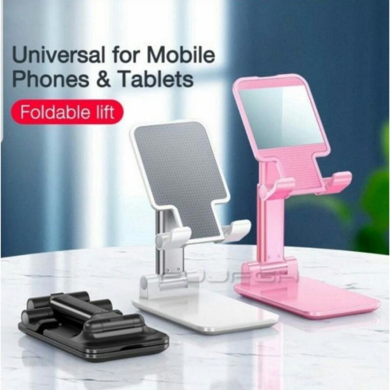 Liftable Foldable Phone Holder Folding / Holder Handphone Foldable Lift Lipat Tablet