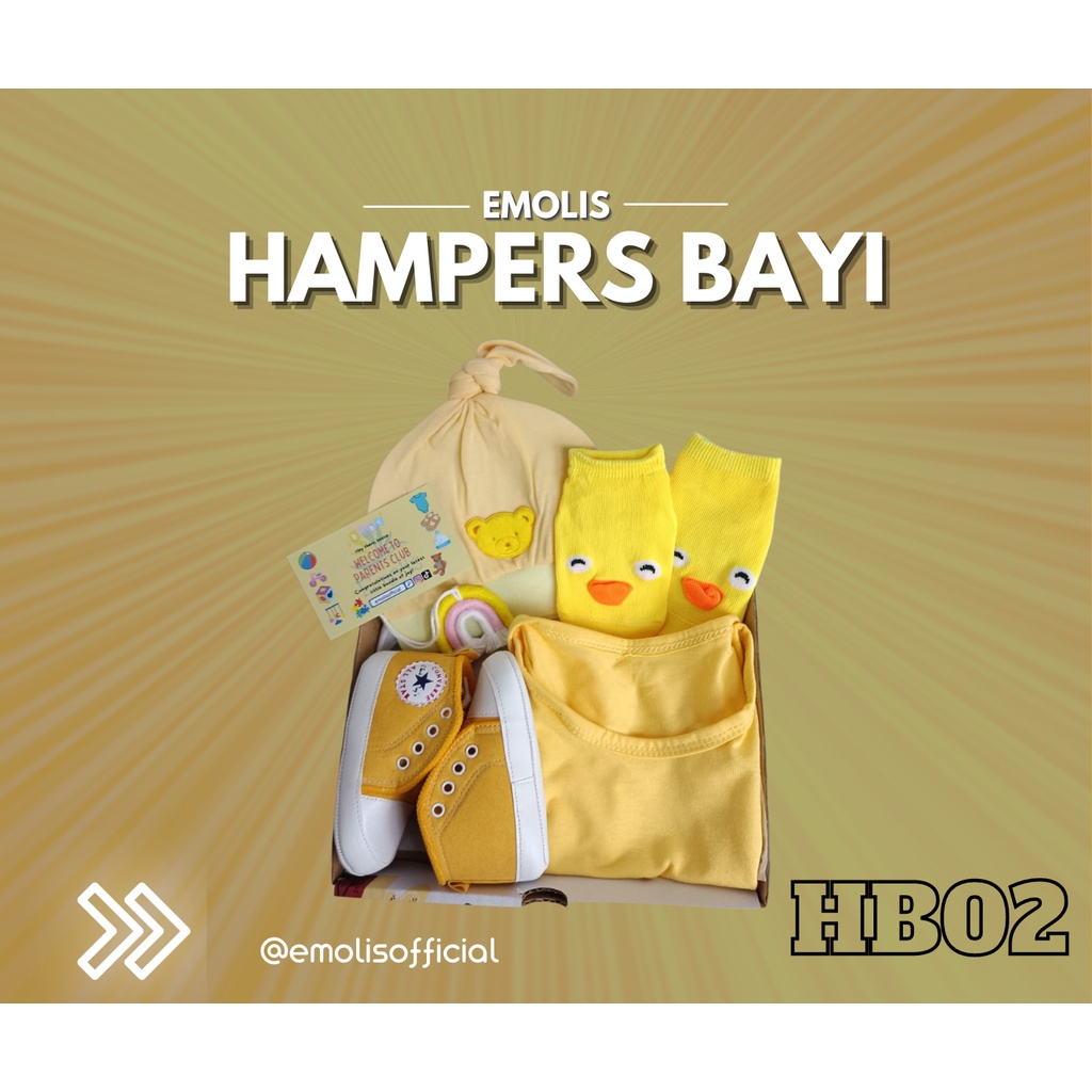 HB02 Hampers Bayi Newborn Baby Gift Emolis Kado Bayi Lahiran Unisex / Boy / Girl Perlengkapan Bayi Murah