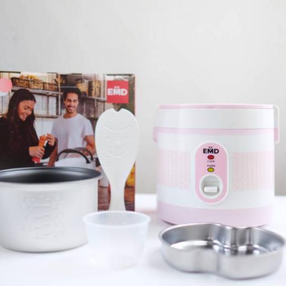 Grand Seller[LR 038]PROMO 1L EMD777 Portable Mini Rice Cooker Electric Lunch Box Elektrik Super Co