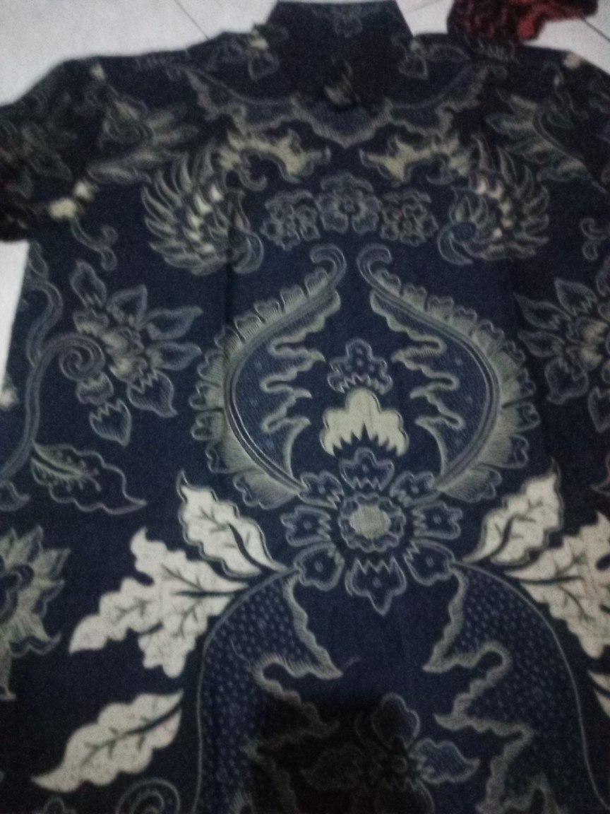 Sedjiwo Dongker Kemeja Batik Pria Full Furing Bahan Katun Halus Primisima