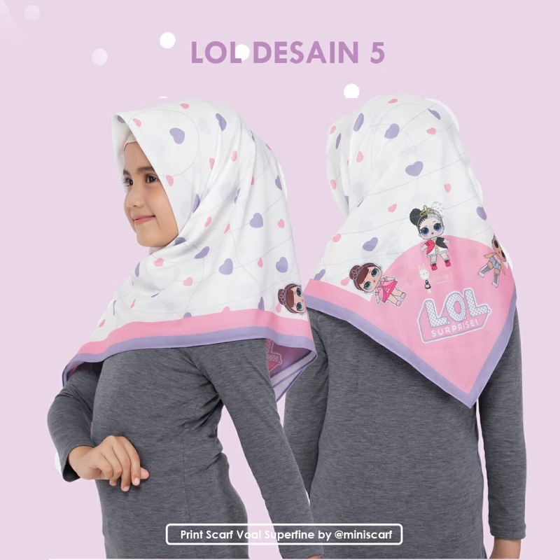 Pre Order - Hijab Voal anak LOL